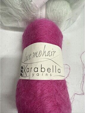 Karabella Yarns ‘Lace Mohair’ Mixed Color 5 Skein Lot
